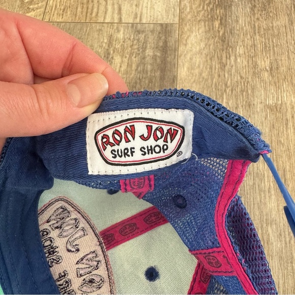 Ron Jon Surf Shop Colorful Blue and Aqua SnapBack Baseball Hat - Picture 4 of 5